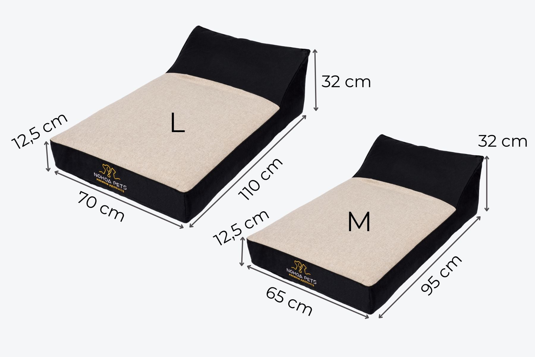 Cama ortopédica Nohoa Grafite Collection